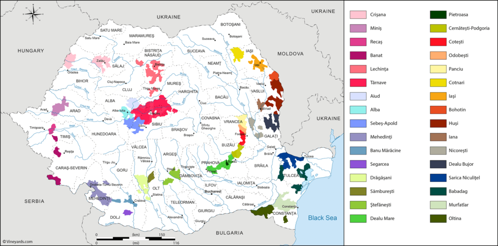 rumuńskie wina, Fetească Albă, Fetească Regală, Tămâioasă Românească, Fetească Neagră, Băbească Neagră, Negru de Drăgășani, rumuńskie winnice, rumuńska kuchnia